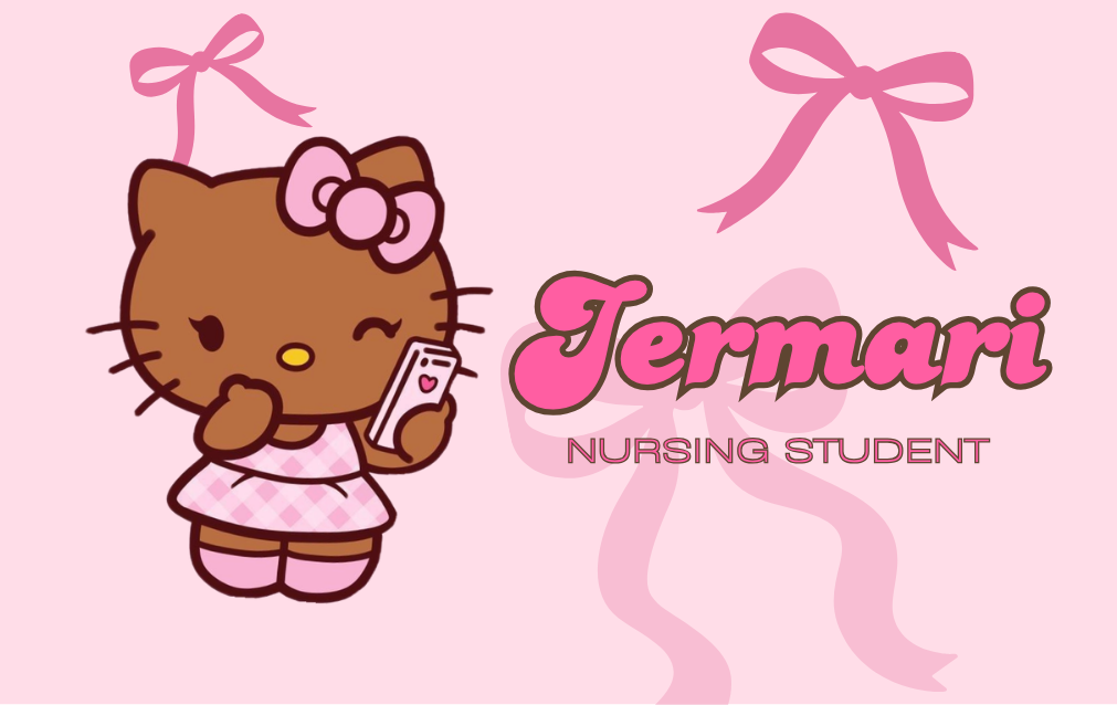 Hello Pink Bows Badge Buddy